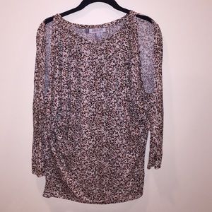 Cheetah-like print blouse